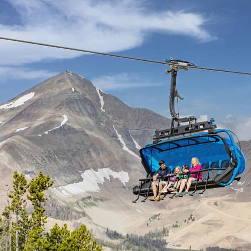 Summer scenic lift rides