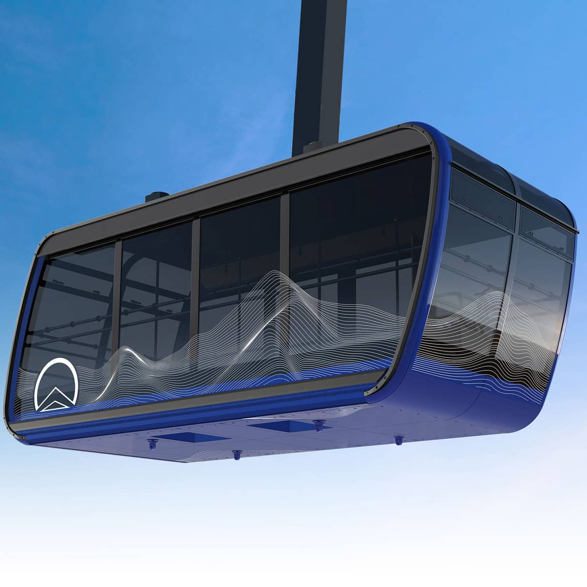 Tram cabin rendering
