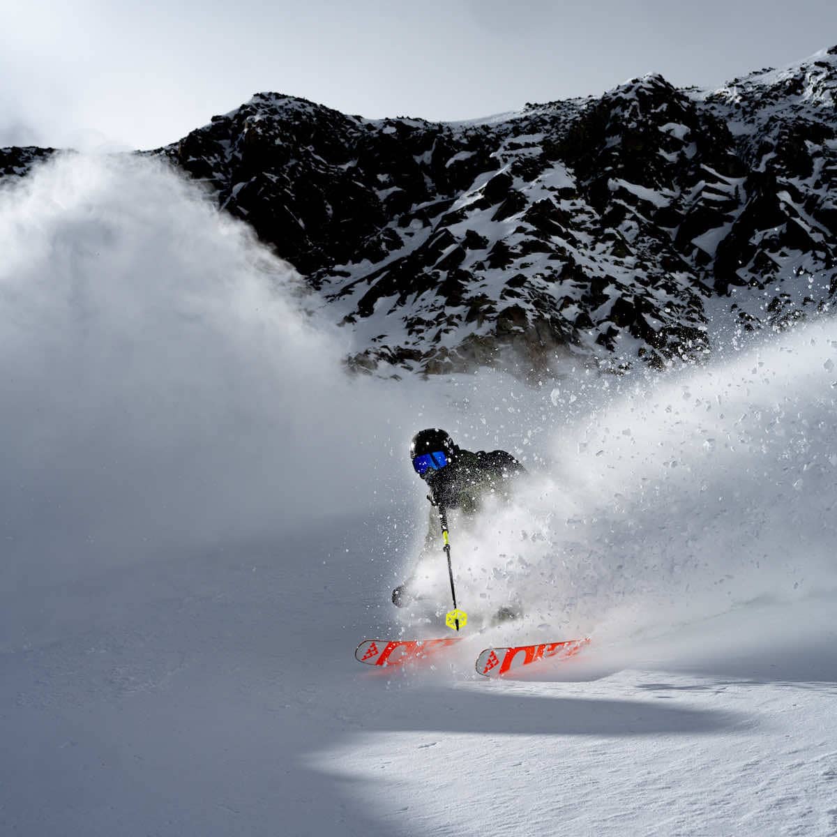 Skier in powder