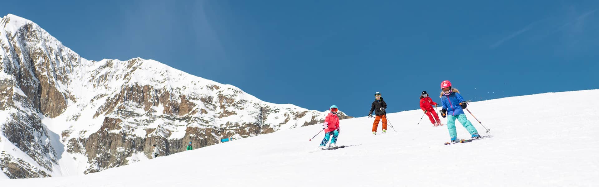 Kids group ski lesson at Big Sky Resort