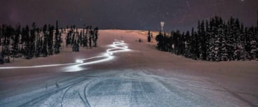 Headlamp Night Skiing
